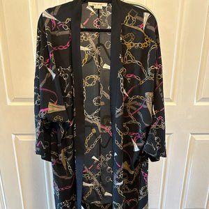 Cardigan black with chain detail